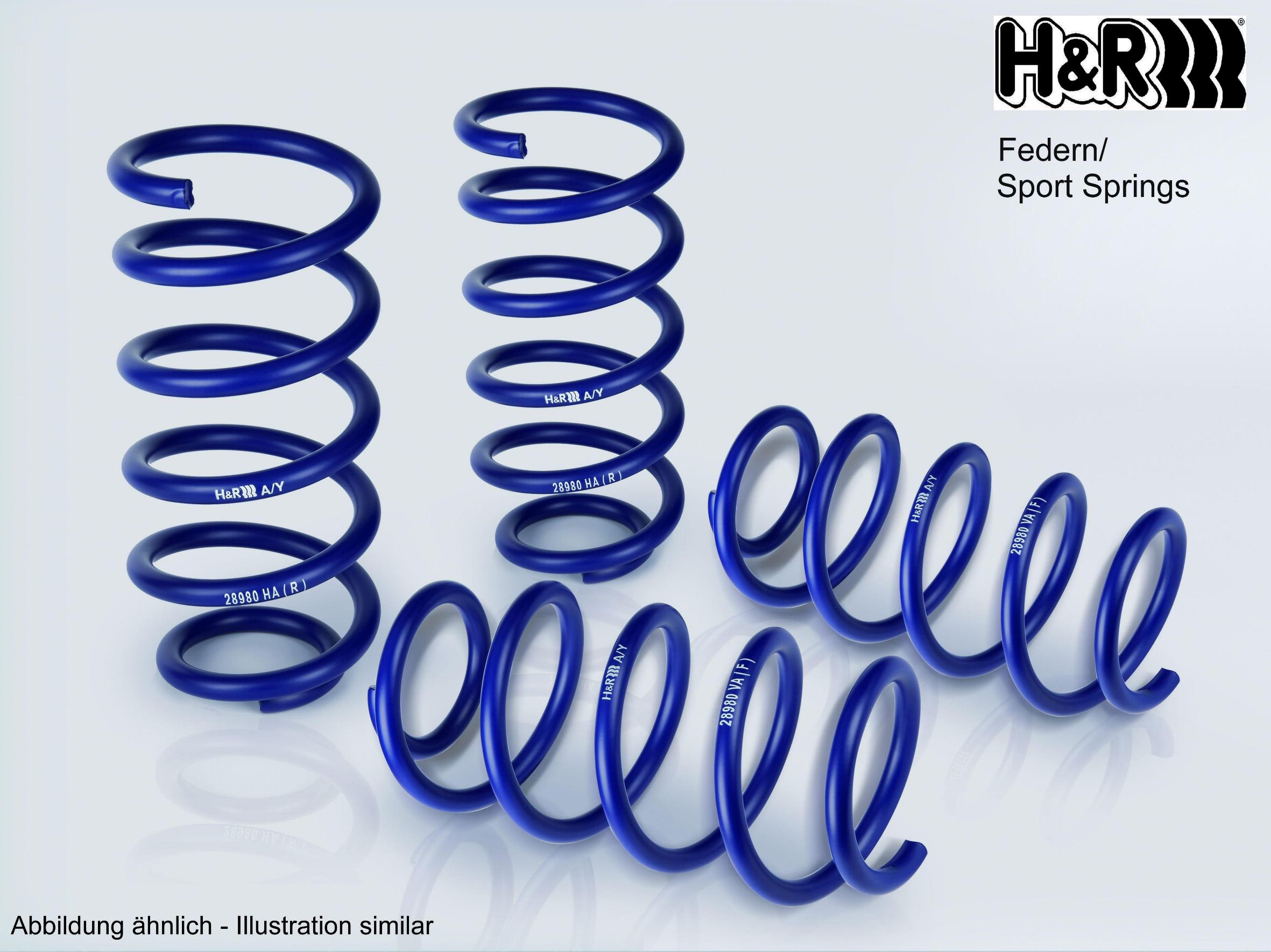 H&R Lowering Springs - Alfa Giulietta All models 2010-, 1.4, 1.6, 1.8 (230PS only) 2.0 - 30mm Lower