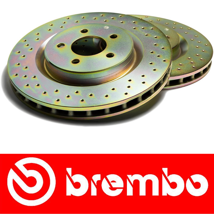 155 (167) 1.6 16V T.S. 119bhp - Πίσω - Brembo Δισκόπλακες Drilled - 01/92 to 12/97 - Διάμετρος: 240mm