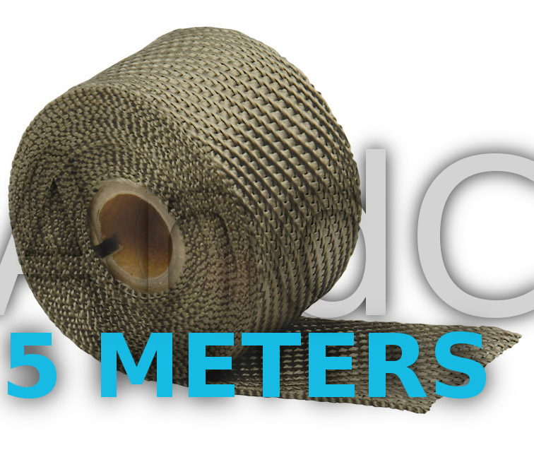 DEI Titanium (Lava Rock) Exhaust Wrap/Μονωτική ταινία - 980Celcius – 5 METRES (5cm Wide Wrap) - Maximum Insulation
