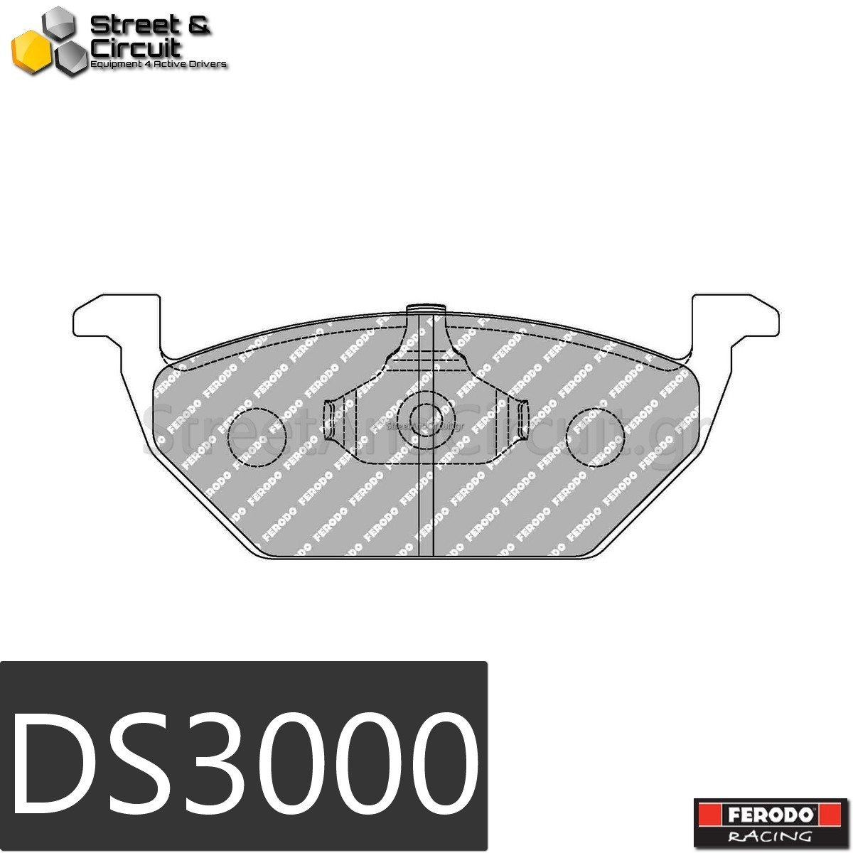 1.4 TDi A2 2000-2005 (FRONT), Brake System: ATE - Ferodo Racing Τακάκια *DS3000*
