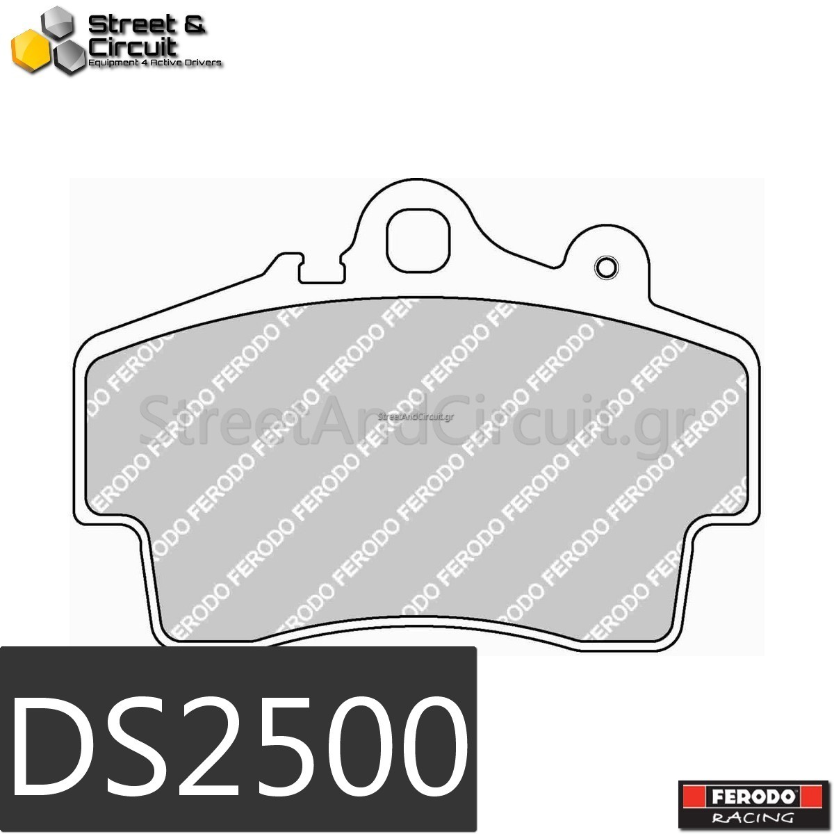 2.5 Boxster (986) 1996-2004 (FRONT), Brake System: BREMBO - Ferodo Racing Τακάκια *DS2500*