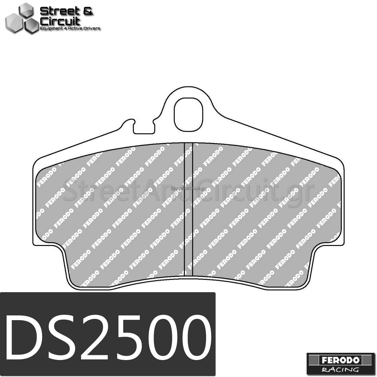 2.5 Boxster (986) 1996-2004 (REAR), Brake System: BREMBO - Ferodo Racing Τακάκια *DS2500*