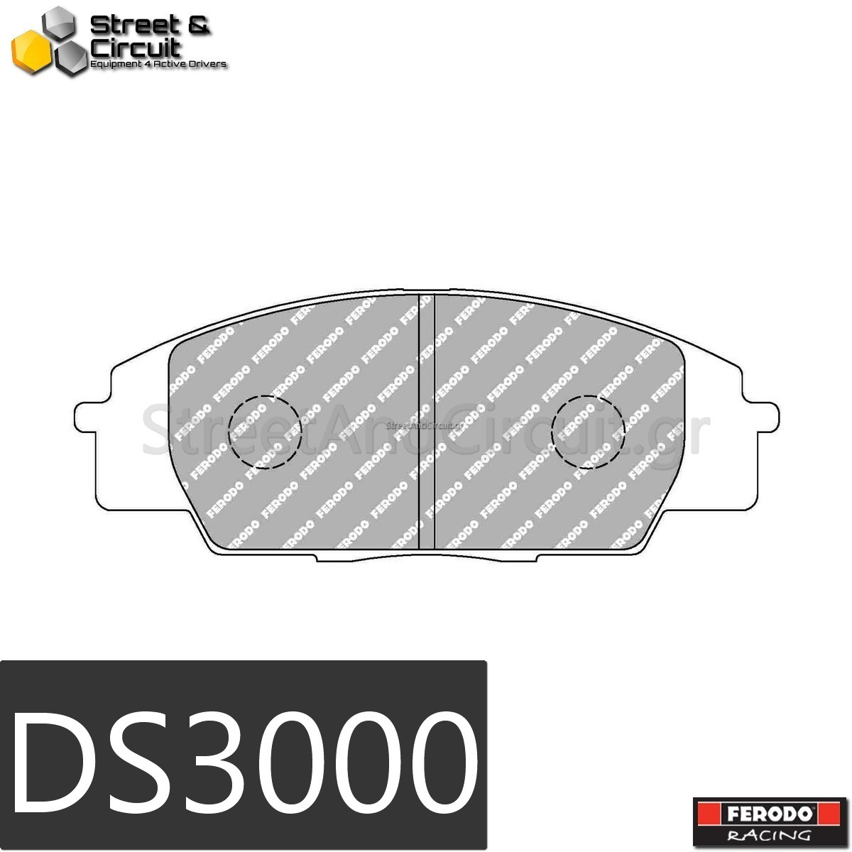 2.0 16V S2000 1999-2009 (FRONT), Brake System: SUMITOMO - Ferodo Racing Τακάκια *DS3000*