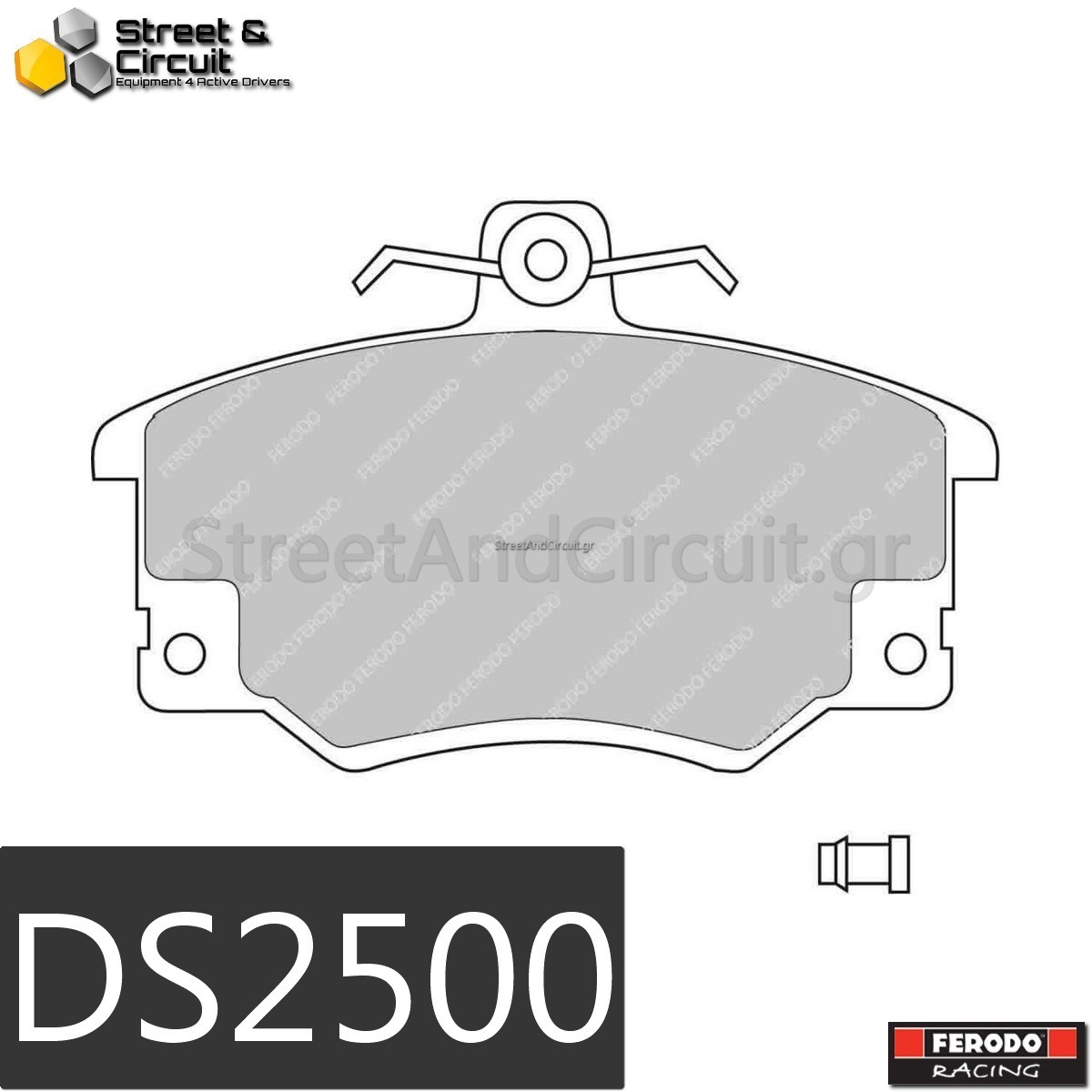 1.4 146 1994-2001 (FRONT), Brake System: LUCAS/TRW - Ferodo Racing Τακάκια *DS2500*