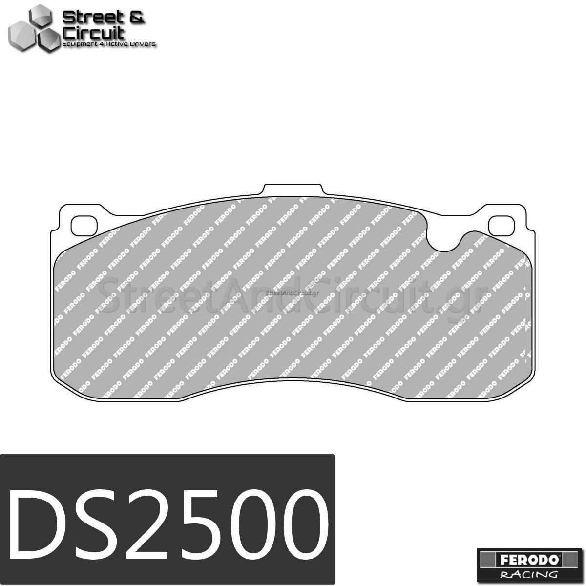 135i Cabriolet 1 (E88) 2004-2011 (FRONT), Brake System: BREMBO - Ferodo Racing Τακάκια *DS2500*