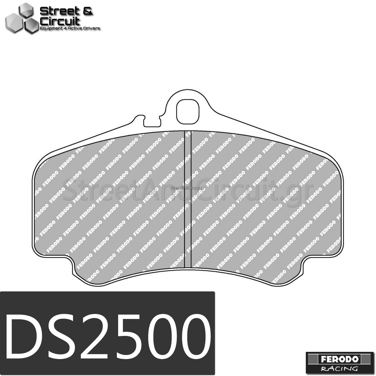 3.6 Carrera S 911 Cabriolet (996) 1997-2004 (FRONT), Brake System: BREMBO - Ferodo Racing Τακάκια *DS2500*