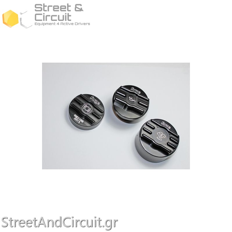 MINI (F56) 14 ONWARDS - Oil, Brake Fluid, and Coolant Cap Cover Set for Peugot 208 and Mini