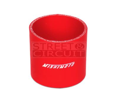 2.5" Straight Coupler, Red  - Mishimoto - Hose Accessories
